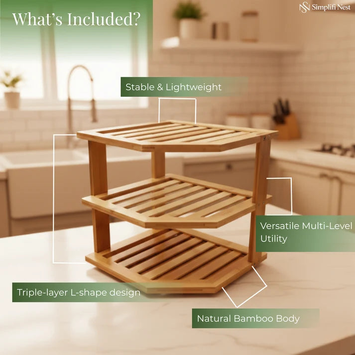 Bamboo Kitchen Rack