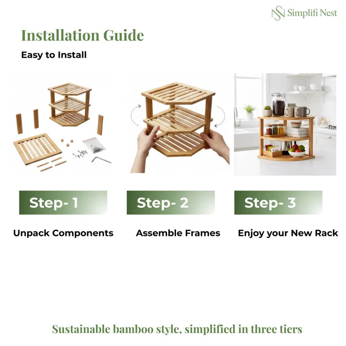 Bamboo Kitchen Rack