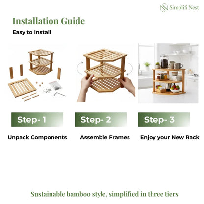 Bamboo Kitchen Rack